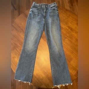 Mother Jeans Hustler Ankle Fray Size 27 Sorry I’m Staring